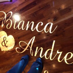 Throw Yo Hands Up Entertainment DJ & Photo Booth Monogram Wedding Name In Lights
