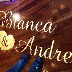 Throw Yo Hands Up Entertainment DJ & Photo Booth Monogram Wedding Name In Lights