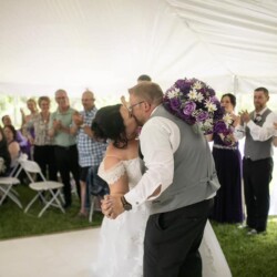 Megan & TJ Tent Wedding Onstead MI - Throw Yo Hands Up Entertainment DJ & Photo Booth tent wedding Throw Yo Hands Up Entertainment